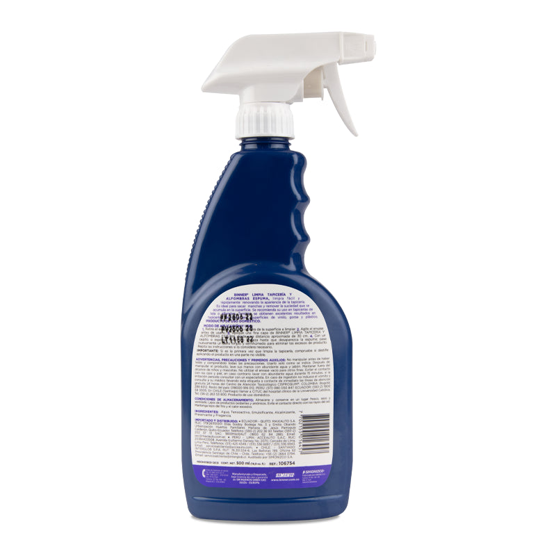 LIMPIATAPICERIA TELAS Y ALFOMBRAS 500 ML 4