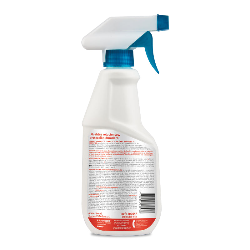LIMPIADOR Y PROTECTOR MUEBLES DE FÓRMICA Y MELAMINA 350 ML 4