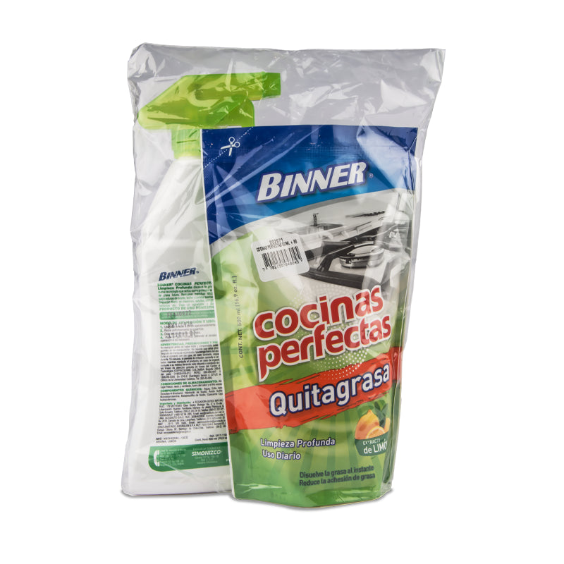 QUITAGRASA COCINAS PERFECTAS 500 ML + DOYPACK 500 ML 3