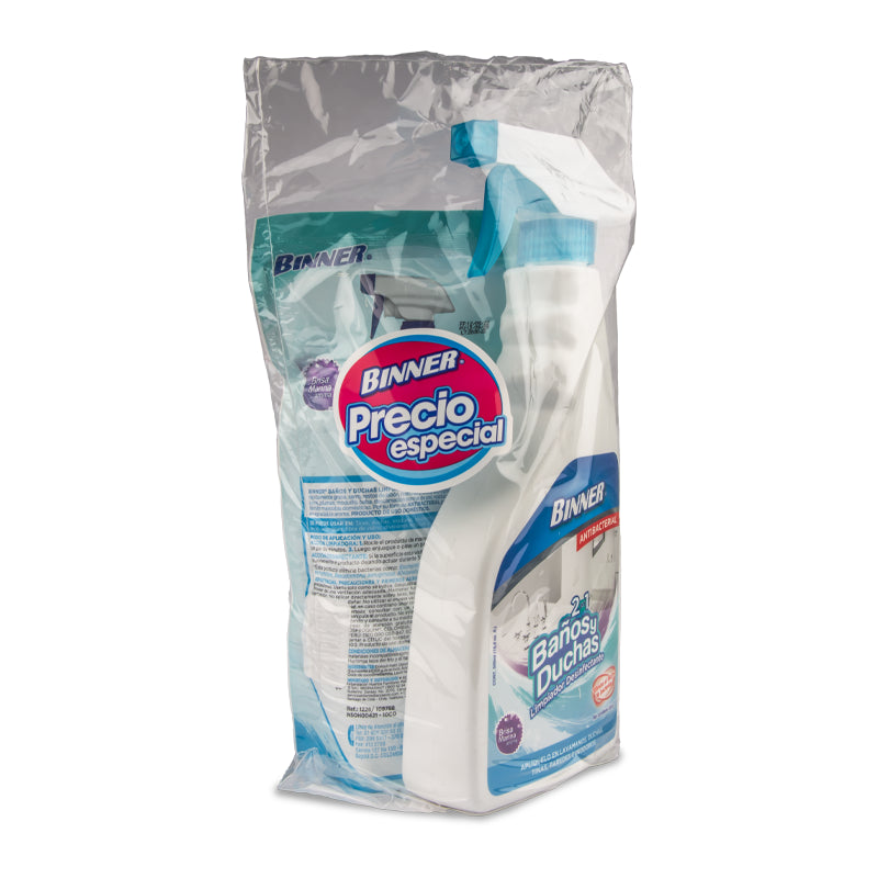 LIMPIADOR DESINFECTANTE BAÑOS Y DUCHAS 500 ML + DOYPAK 500 ML 2