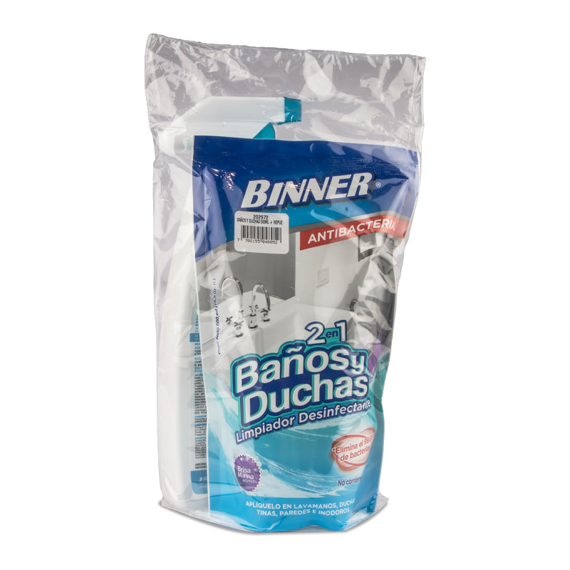 LIMPIADOR DESINFECTANTE BAÑOS Y DUCHAS 500 ML + DOYPAK 500 ML 3
