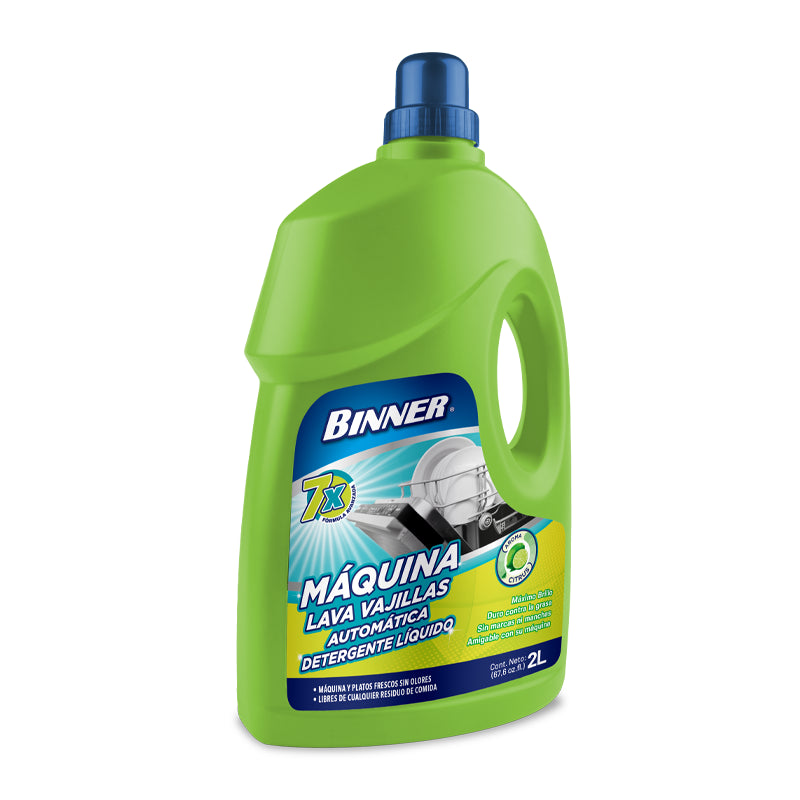 DETERGENTE LÍQUIDO LAVAVAJILLAS BINNER 2 LT 2