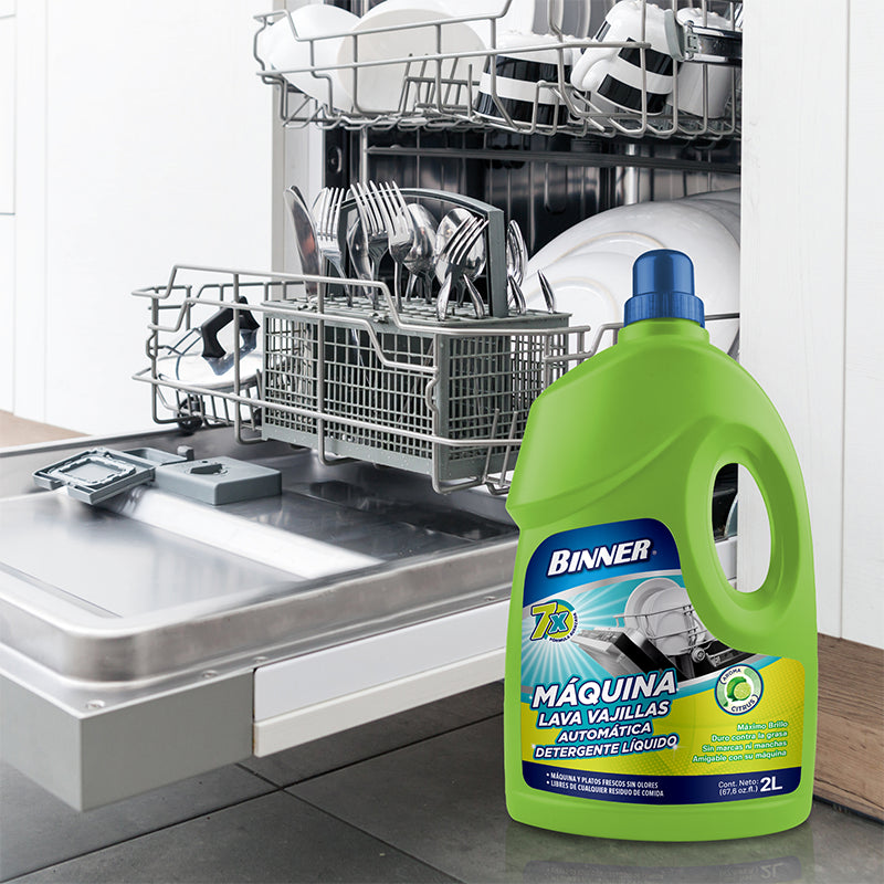 DETERGENTE LÍQUIDO LAVAVAJILLAS BINNER 2 LT 5