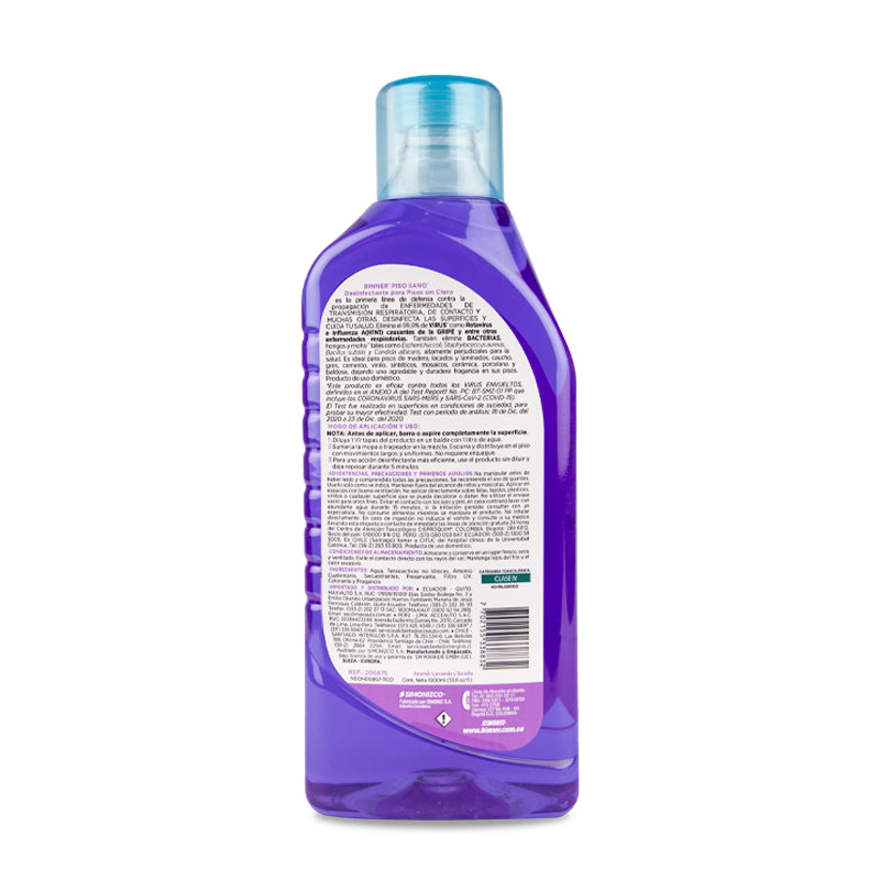 AROMATIZANTE DESIFECTANTE 2 EN 1 LAVANDA SANDÍA 1 LT 4