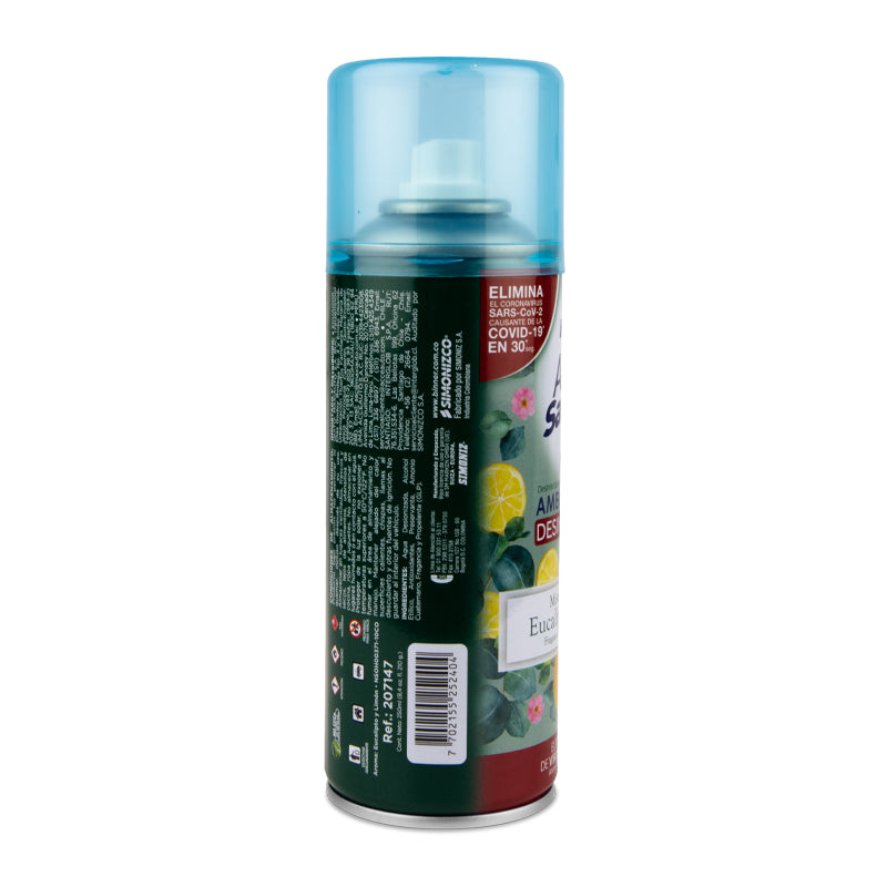 AMBIENTADOR DESINFECTANTE 2 EN 1 EUCALIPTO- LIMON 250 ML 3